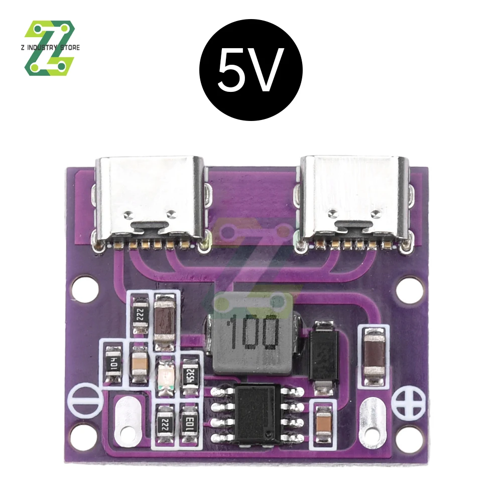 DC6V-36V Naar 5V 2a Dual Type-C Interface Step-Down Module Opladen Power Adapter Buck Module