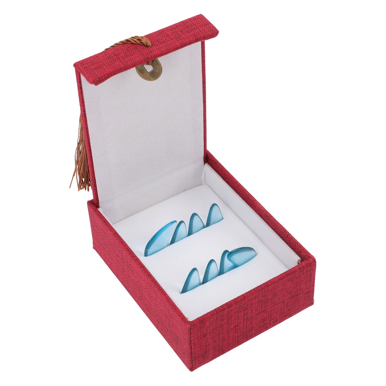 

Nail Crystal Nails Protective Guzheng Pick Blue Nylon Exquisite Playing Finger Picks Child