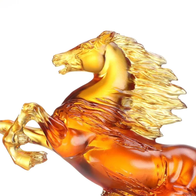 Gallery Edition Glazed Horse Statue Museum, Premium Art Collector Series Luxury Home Accent