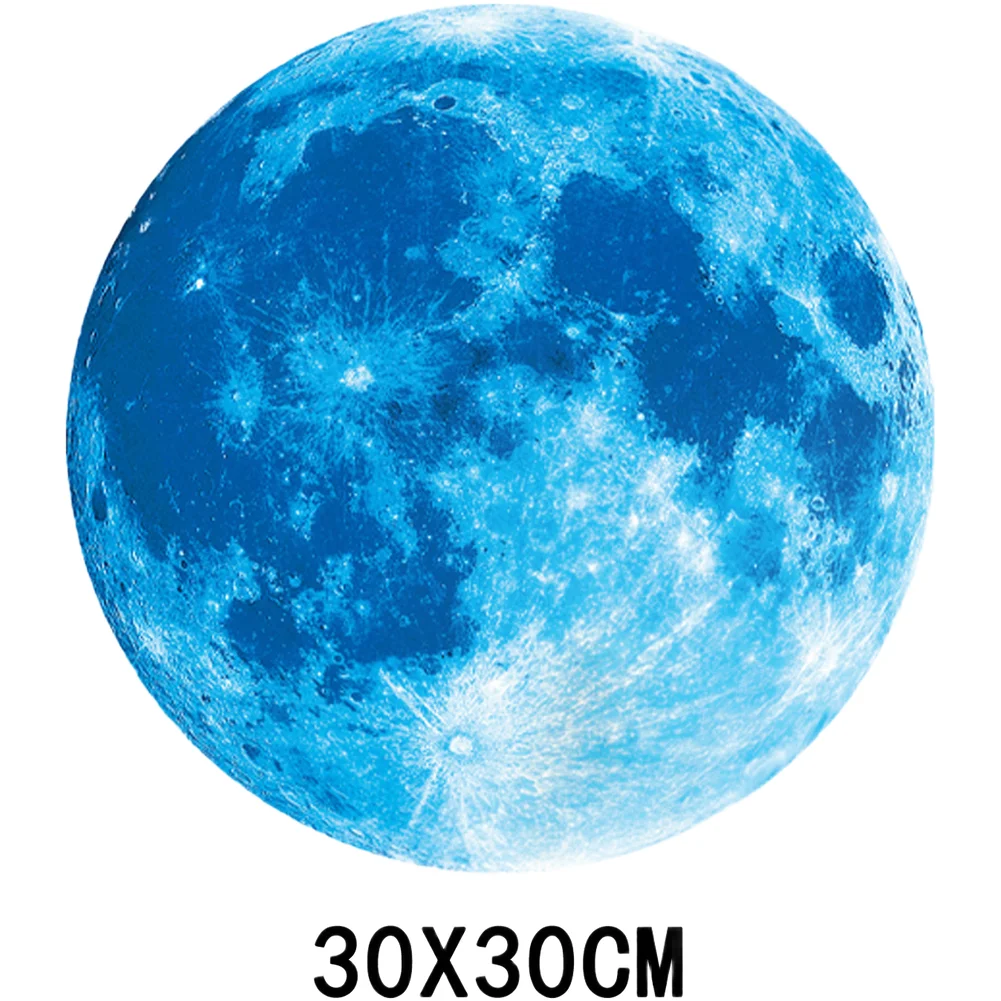 for azure for Moon Glow for Moon Stickers Soft Glow Night Stickers Wall Stickers Absorbs Light Daytime Emits Soft Glow Night