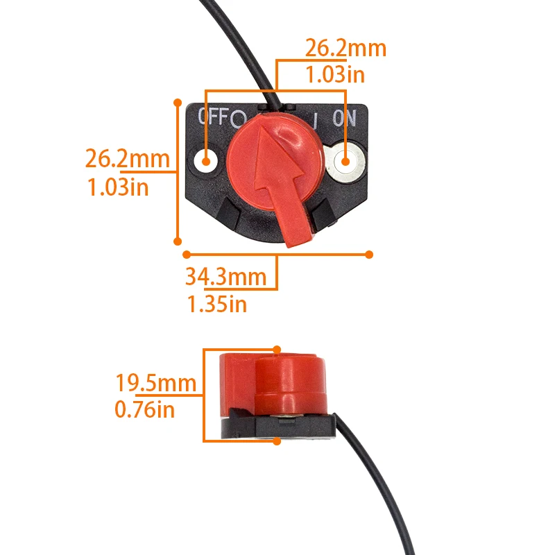 Kill Engine Stop On-Off Switch Single Wire For Robin Subaru EY15 EY20 EY28 EY27 EX13 EX17 EX21 EX27 EX35 EH36 EH41