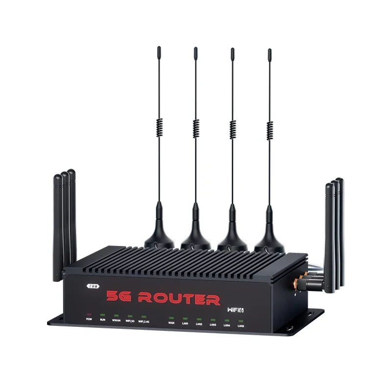 M2M Industrial Router with 5LAN 5/4 G Sim Card  Wifi Compatibility for Advertising Machines Vending Machines  Router Gateway