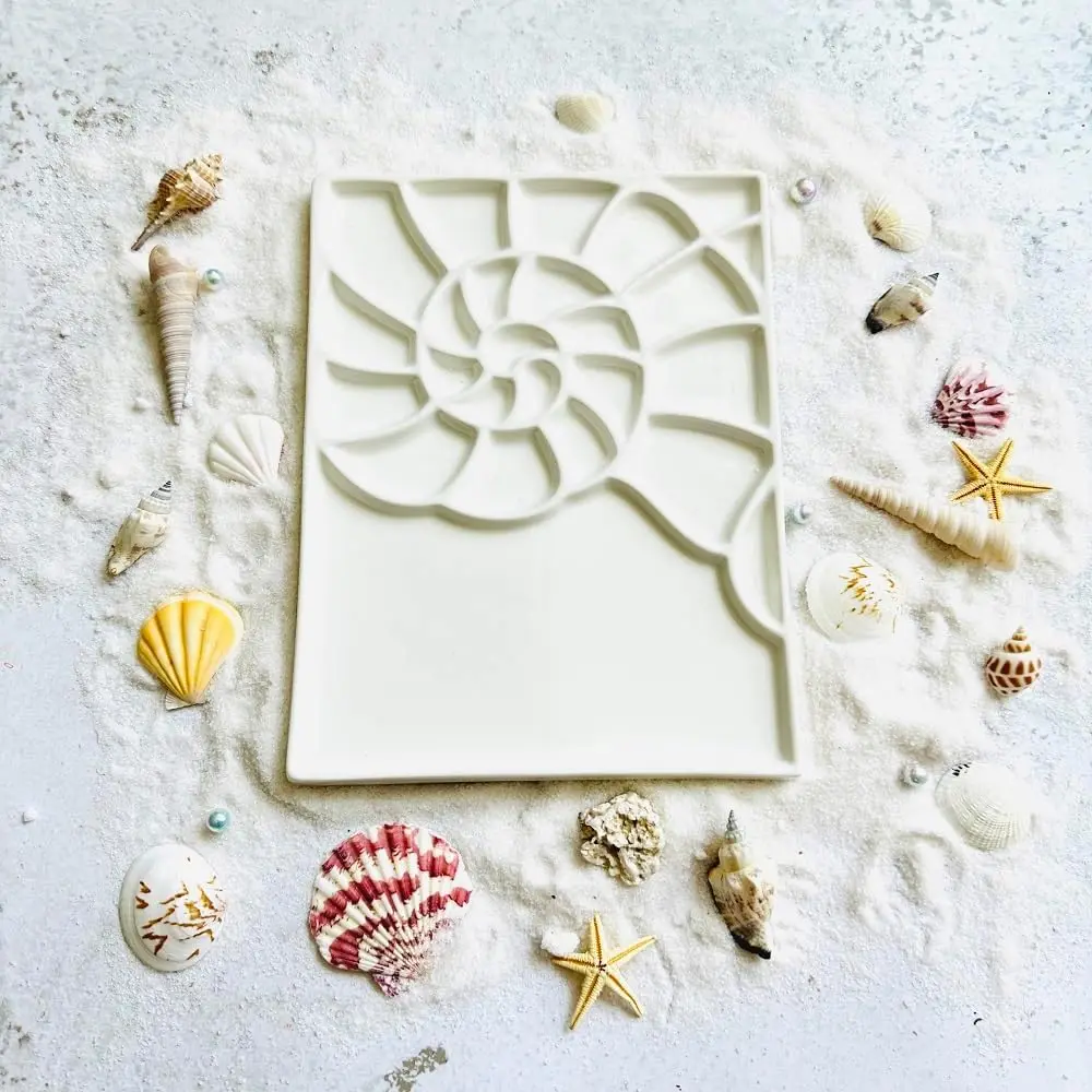 Porcelain Watercolor Palette Conch Artist Professional Ceramic Palette (Ceramics)