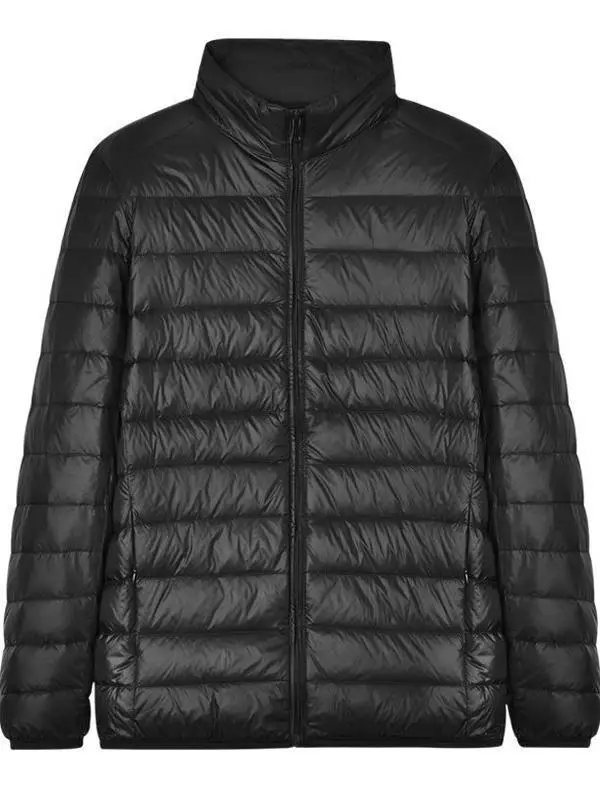 

Мужская легкая куртка из шелкового хлопка с капюшоном и воротником-стойкой, осенне-зимняя, новая, больших размеров, повседневная верхняя одежда