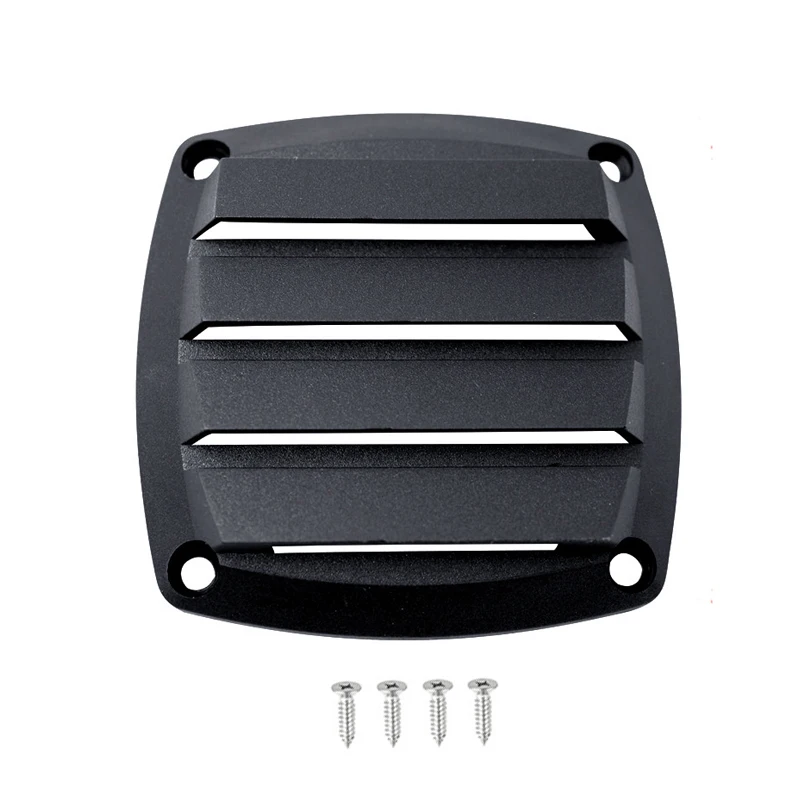 

Louver Air Vent Outlet Grille Ventilation for Boat Maine Yacht 8.3x8.3cm Black Plastic