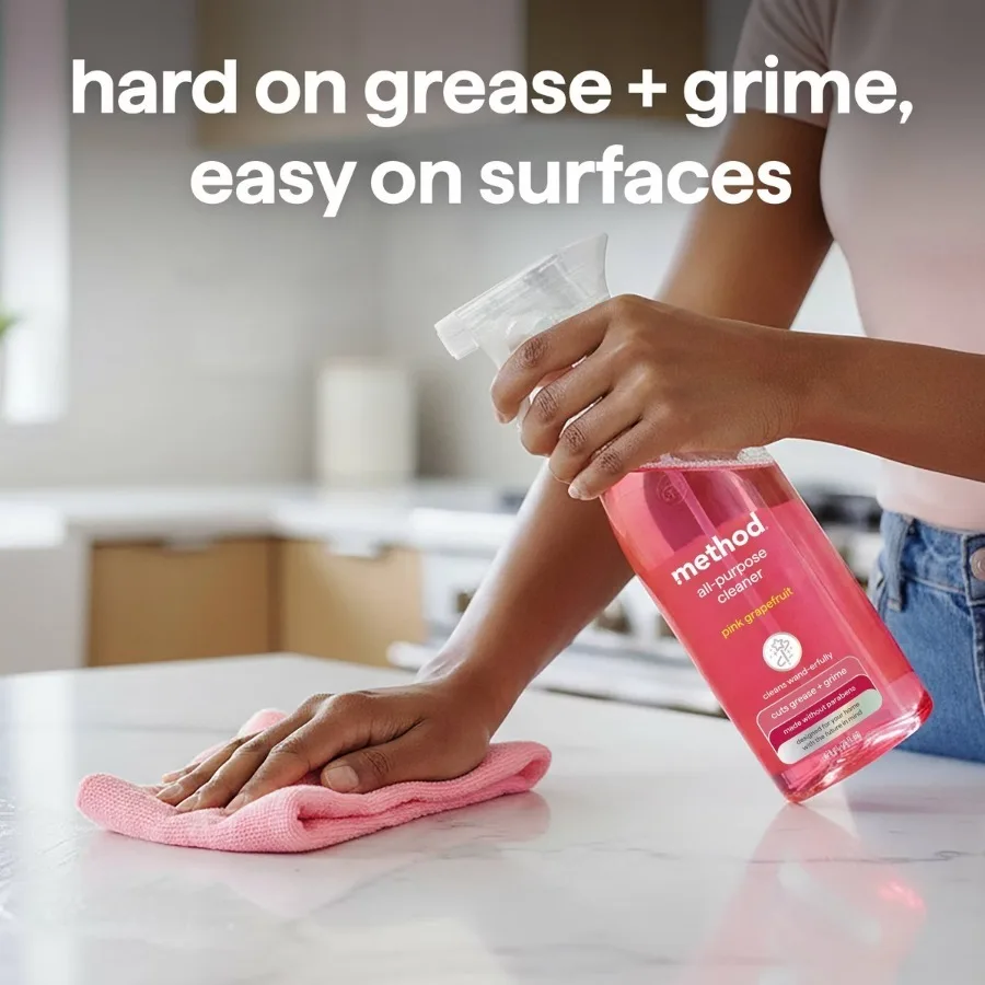 28 fl oz Pink Grapefruit All Purpose Surface Spray, Fresh Citrus Multipurpose Household Cleaner