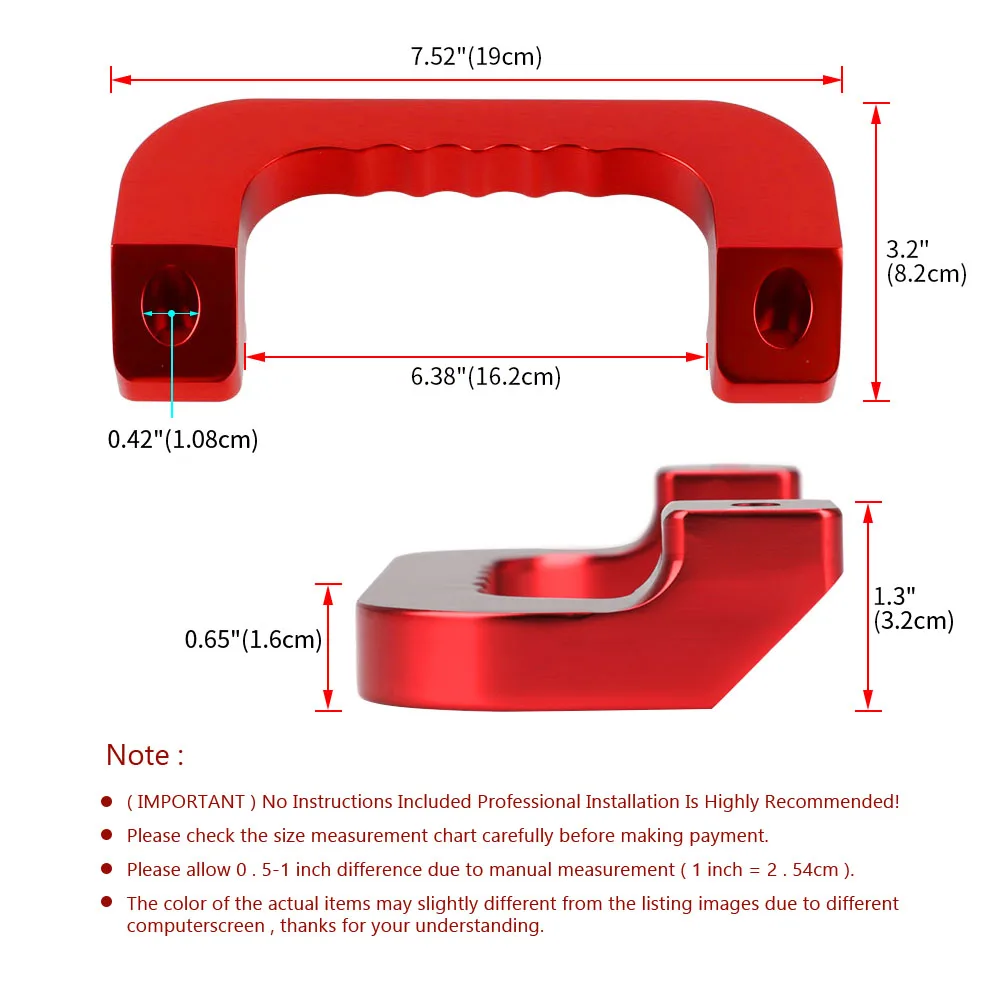 Aluminum Interior Pull  Car Grab Roof Handle Bar Handle Support Roof Grip for Toyota Hiace 05-18