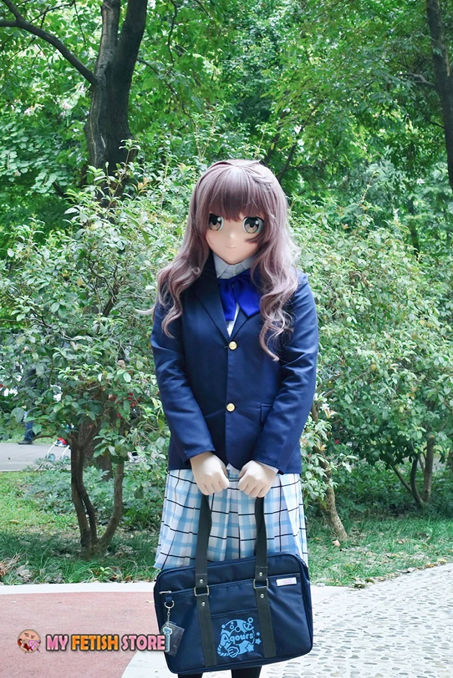 (KRM507) Handmade Female/Girl Resin 3/4 Head Japanese Cartoon Character Cosplay Kigurumi Mask Crossdresser DOLL