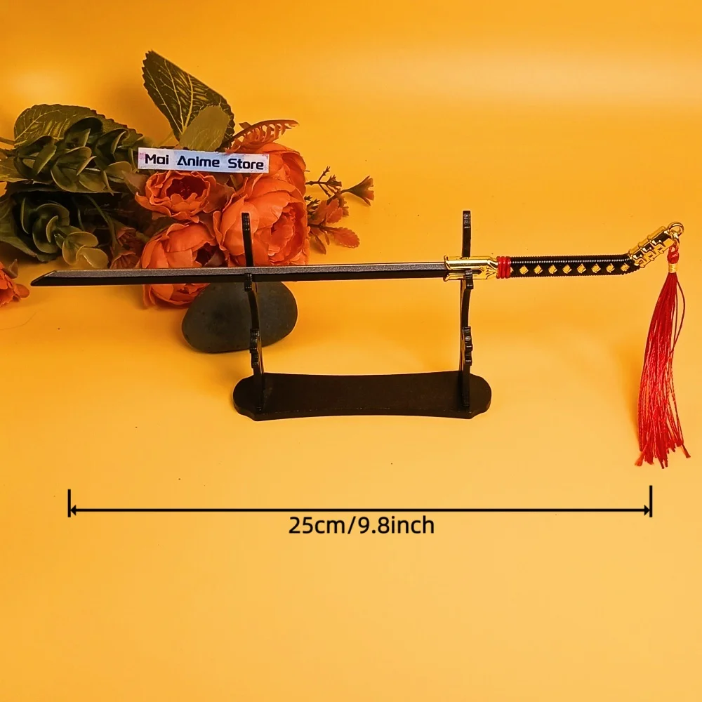 10インチ 浦原喜助 刀 金属製 アニメ ブリーチ 刀 サムライ セイバー スチール 忍者ナイフ 実物大 刀 刀身が切れにくいおもちゃ ギフト