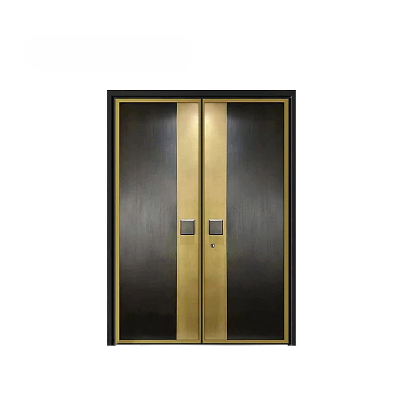 High quality hurricane-proof impact American luxury double front door