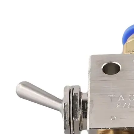 TAC2-31V For Pneumatic Mechanical Valve 2 Position 3 Way Brass Manual For Toggle Button With 6mm Fitting For Air Control System
