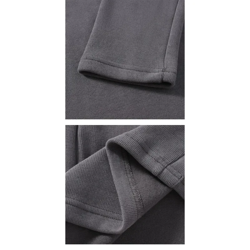 

Мужской однотонный вязаный свитер в британском стиле с массивным воротником и длинными рукавами, модный теплый пуловер на осень/зиму