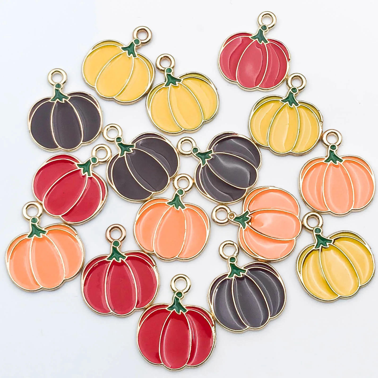 10Pcs Autumn Maple Leaf Charms for DIY Jewellery Making
