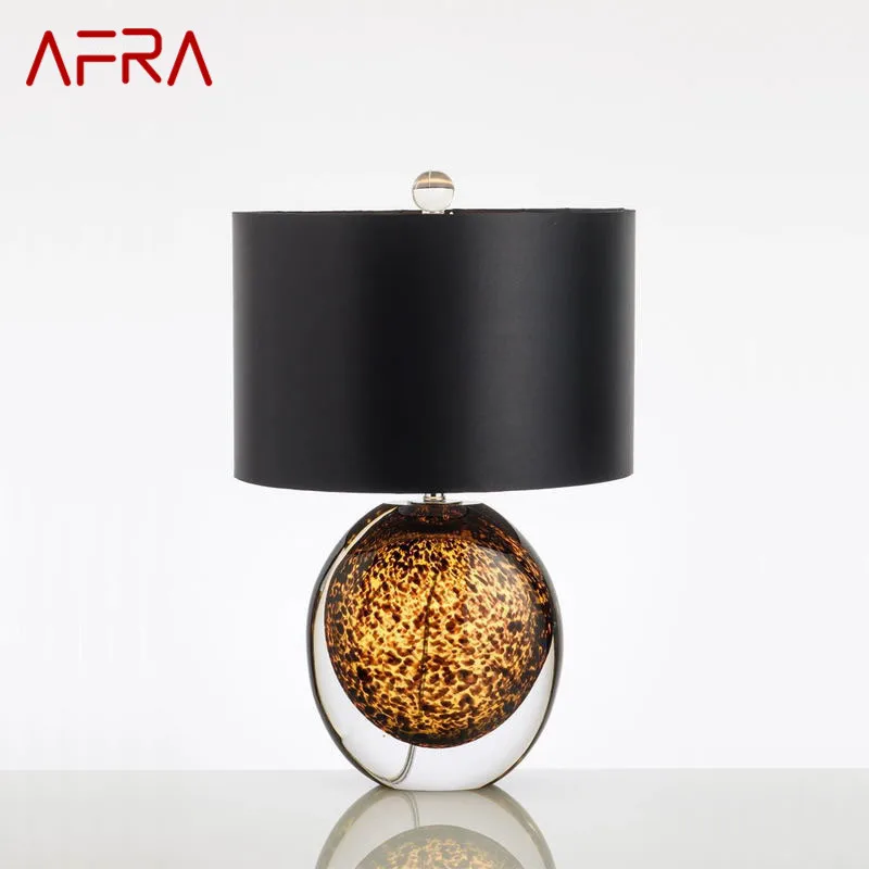 

AFRA Nordic Glaze Table Lamp Modern Art Iiving Room Bedroom Study Hotel LED Personality Originality Desk Light