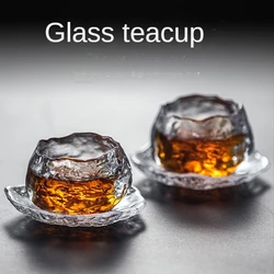 Small tea cup, master cup, tea set, household glass tea cup, single high beauty tea cup