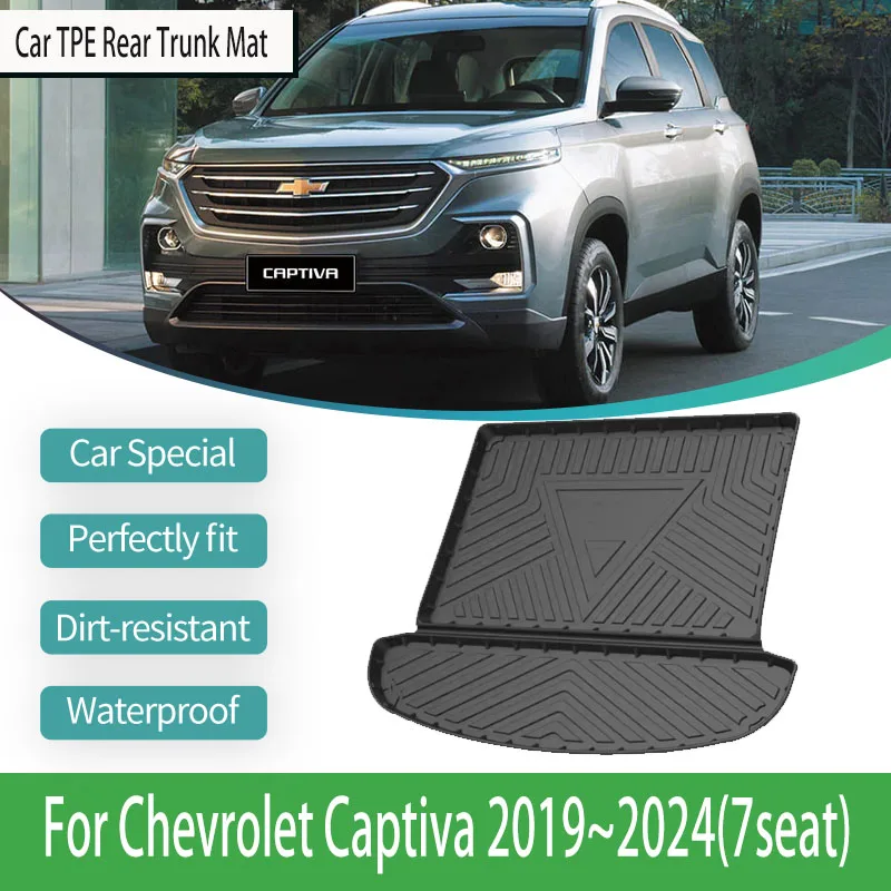 

Car Boot Mat For Chevrolet Captiva Baojun 530 CN202S 2019~2024 TPE Car Trunk Mat Protective Anti-dirty Auto Interior Accessories