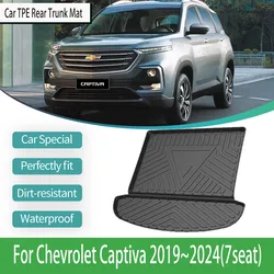 Car Boot Mat For Chevrolet Captiva Baojun 530 CN202S 2019~2024 TPE Car Trunk Mat Protective Anti-dirty Auto Interior Accessories