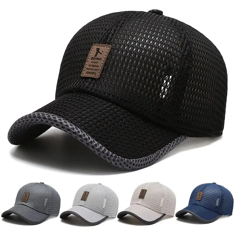 Spring And Summer New Mesh Hat Men\'s Autumn And Winter Cap Korean Tide Hat Hat Outdoor Casual Fashion Sunshade Baseball Cap