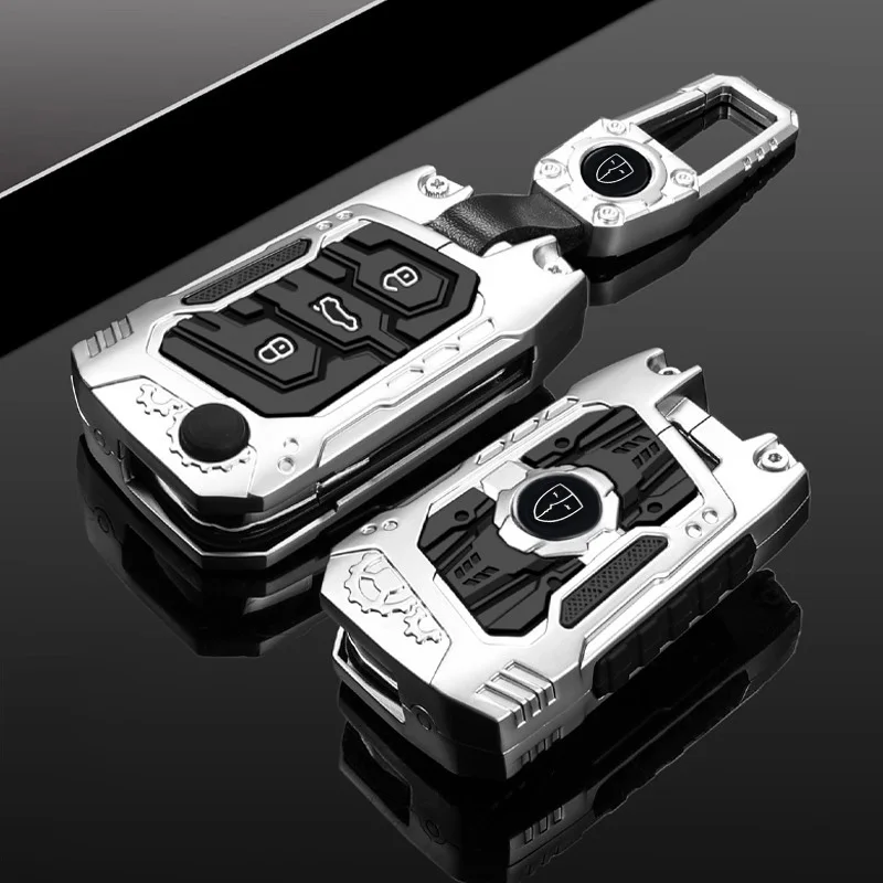 Schlüsseletui aus Zinklegierung für VW Volkswagen Polo Golf 7 Passat Tiguan MK2 Käfer Ateca Caddy T5 Flip Folding Cover Fob Autozubehör – Detail 9
