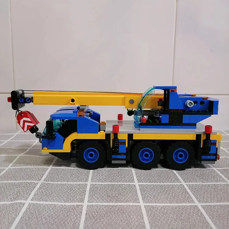 Technische Stadt Mobile Bau Kran Bagger Bausteine Lkw Fahrzeug Montieren Ziegel Spielzeug Geschenk Für Kinder Junge Erwachsene