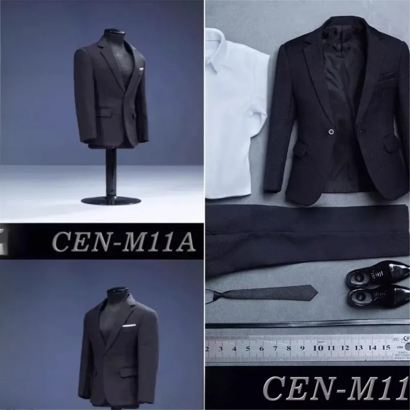 

CEN-M11 1/6 масштаб мужской солдат британский костюм джентльмена черный деловой костюм комплект одежды модель для 12 "фигурки игрушки