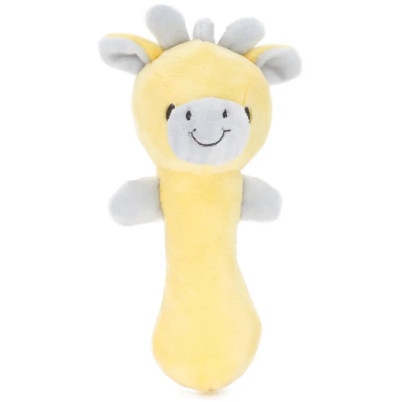 Jouets hochet animaux de dessin animé pour bébé, anneau à main en peluche pour bébé, lit, iles mûres, nouveau-nés précoces, 0-24 mois