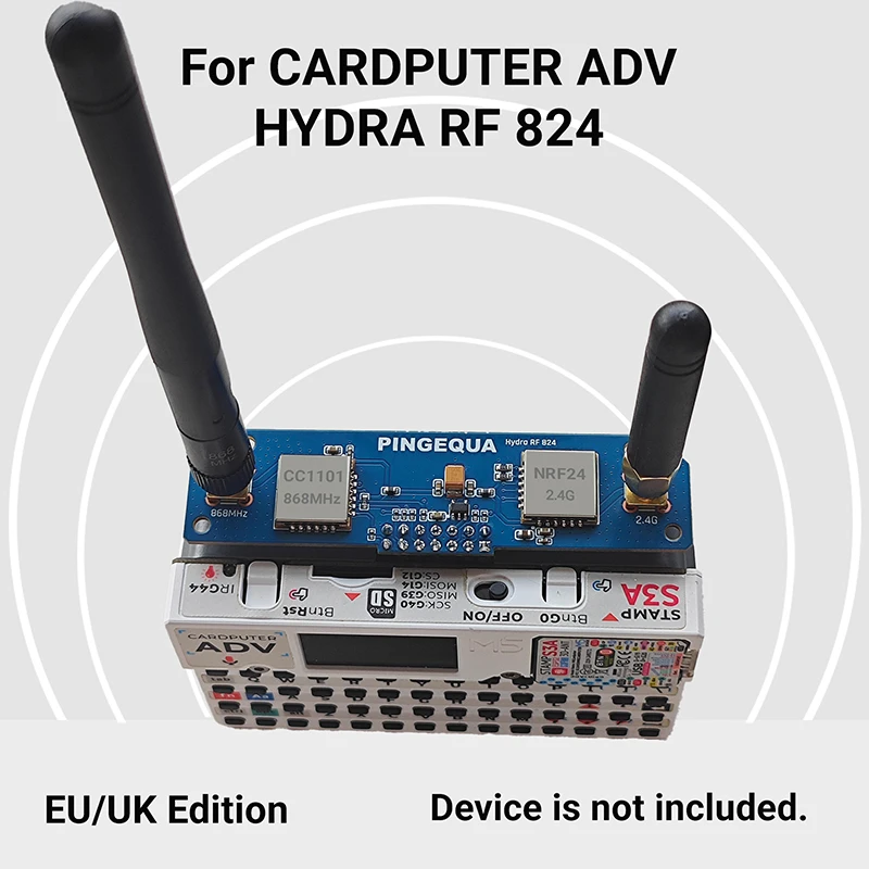 Плата M5Stack Cardputer ADV RF – 868 МГц CC1101 и 2.4G NRF24 с автоматическим переключением |   Оптимизированная антенна |   Фirmware Bruce - Hydra RF 824 Pro
