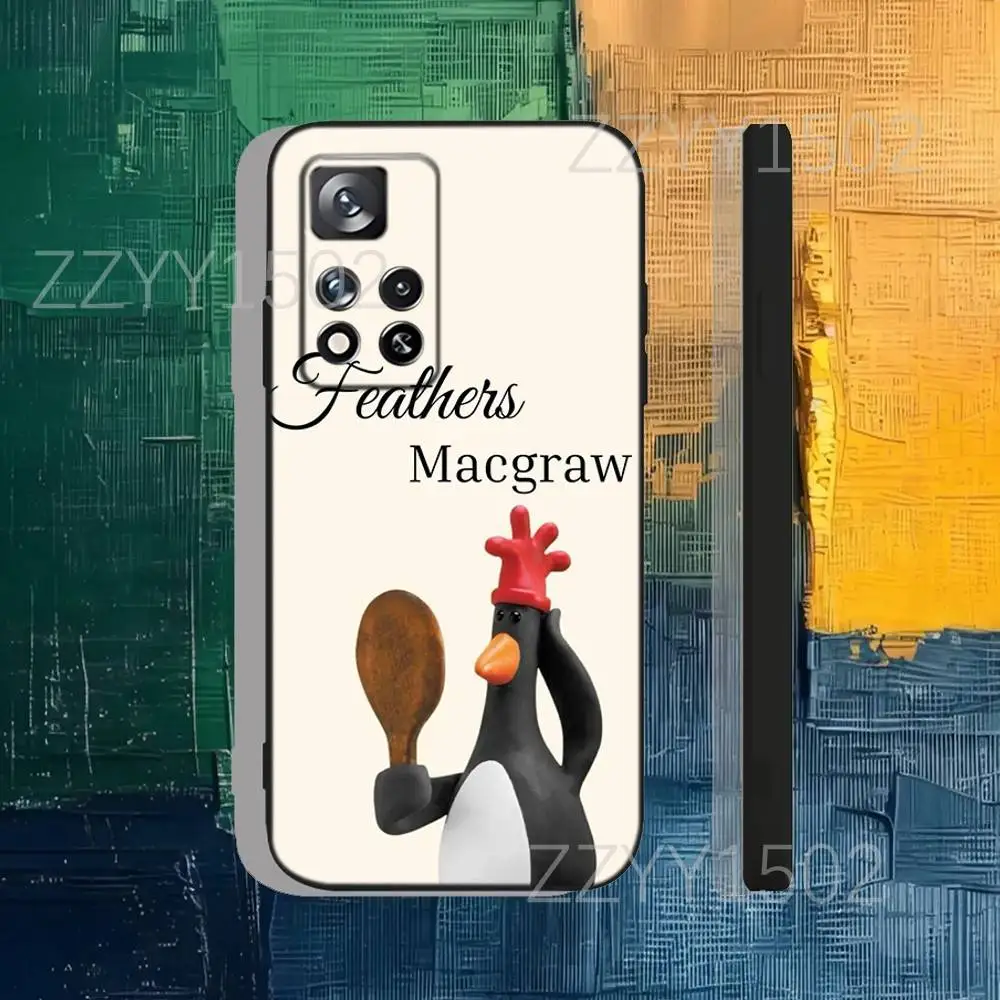 W-WallaceS Penguin Gromit Handyhülle für Samsung S25, S24, Ultra, S20, S30, Plus, S22, S23, Ultra, Plus, 5G Soft Black