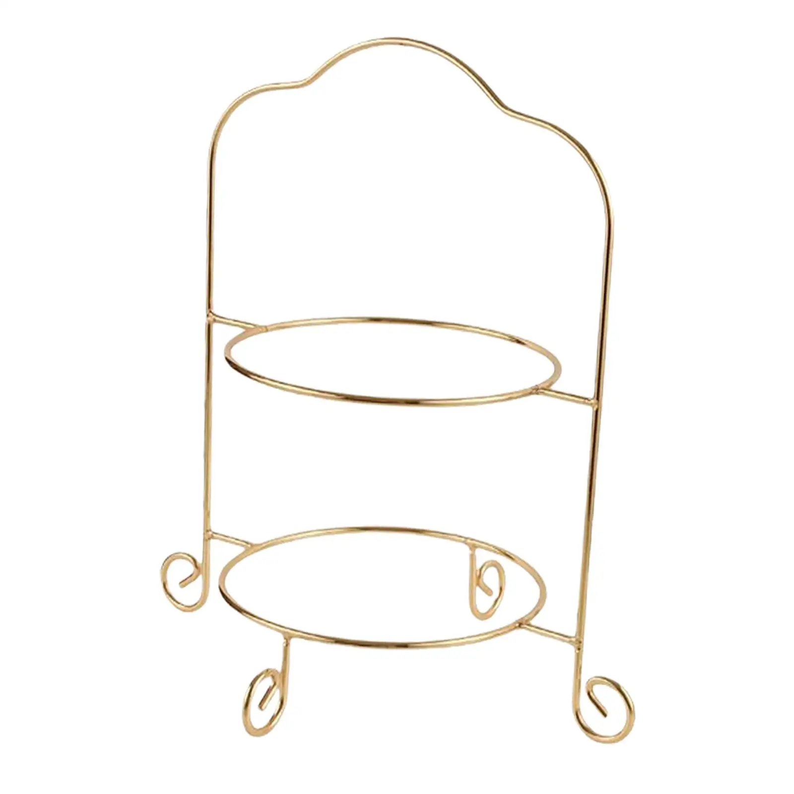 2 Tier Dessert Pastry Plate Rack for Tea Party Serving Birthday Parties