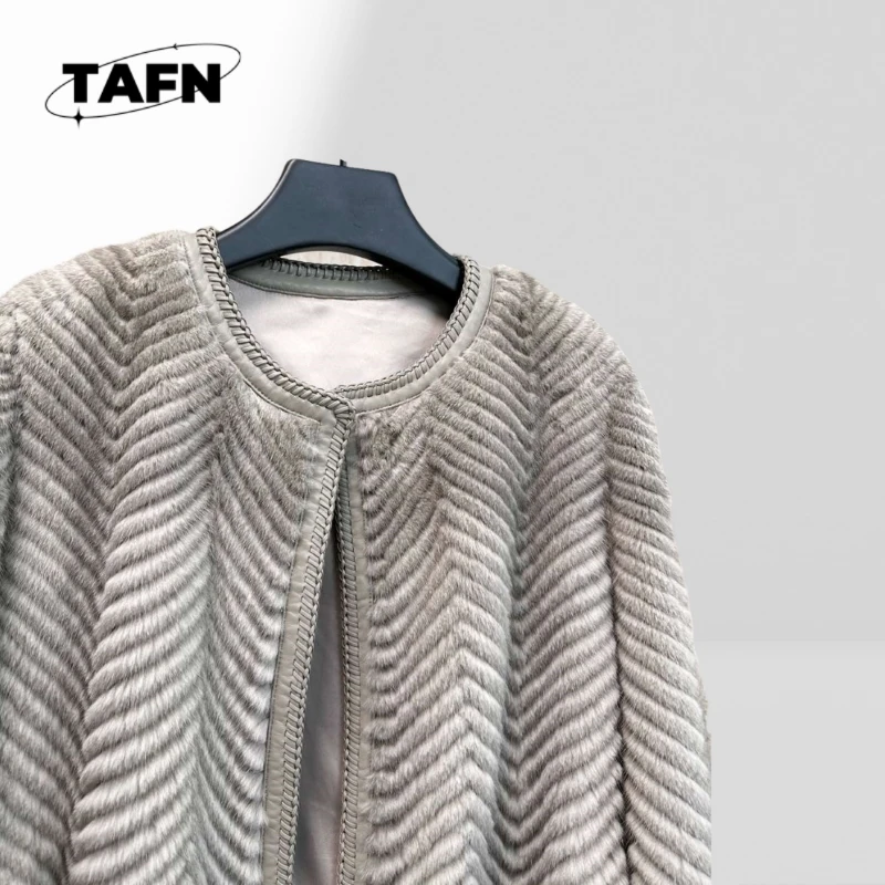 25 شعبية الرجعية الكشمير الحرارية والرياح معطف المرأة عادية الشتاء سترة العصرية كل مطابقة FashionableA25240