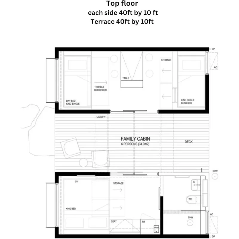 منزل جاهز 2 قصة حاوية منزل وحدات حديثة 20 قدم 40 قدم حاوية سعر المنزل فندق فاخر 2 3 غرف نوم منازل صغيرة #6
