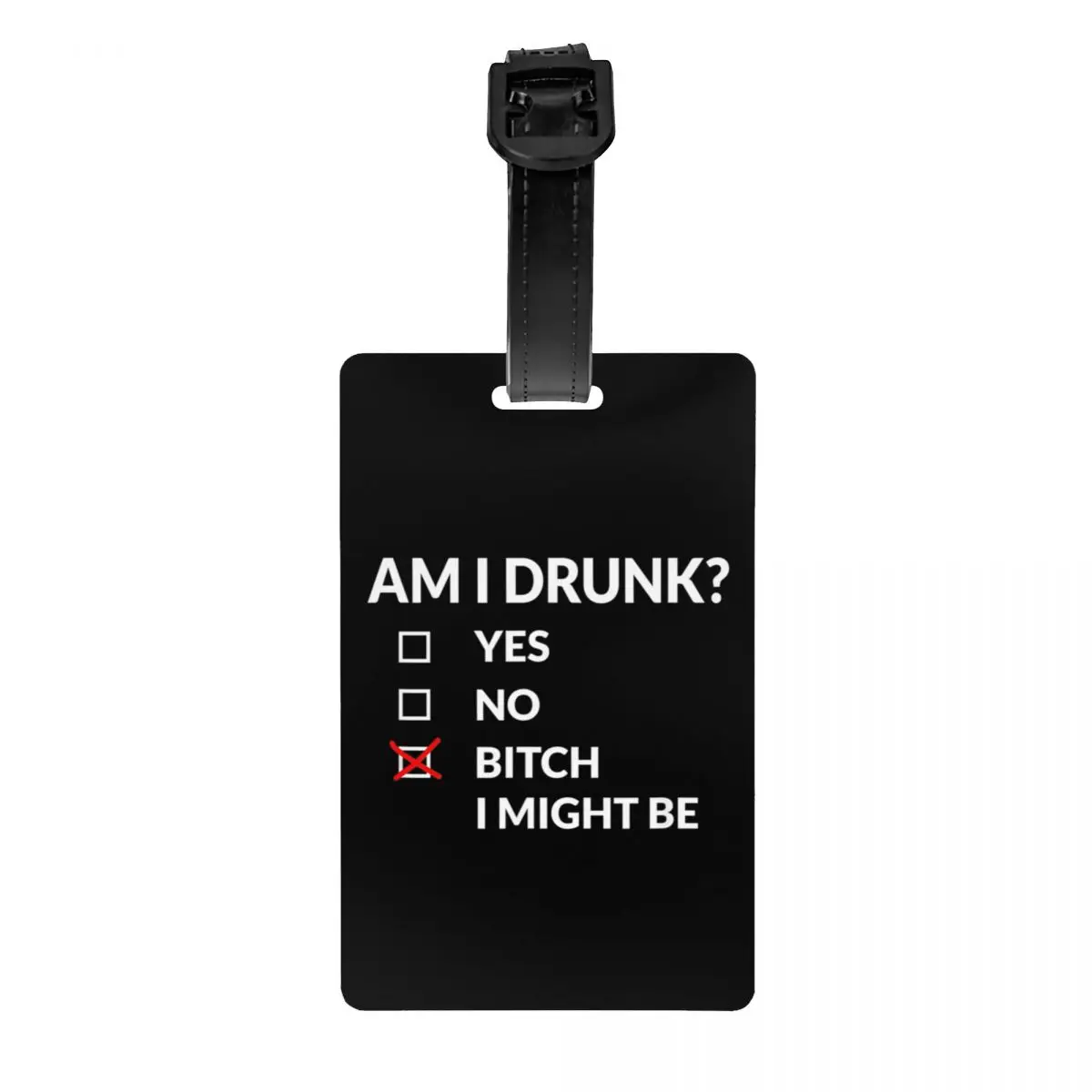 

Am I Drunk I Might Be Funny Drinking Luggage Tags for Suitcases Funny Baggage Tags Privacy Cover ID Label