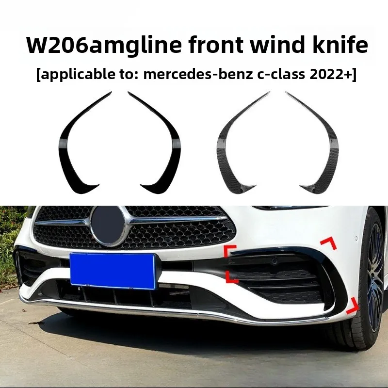 

Car Front Rear Bumper Splitter Spoilers Canard Air Knife Surround Trim for Mercedes Benz C Class W206 C200 C260 C300 ForAMG 2022