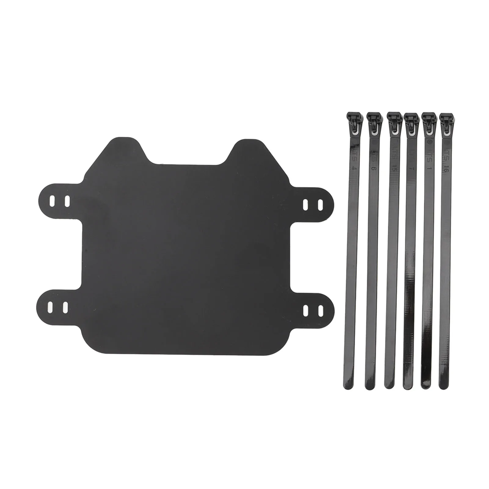 Motorcycle Front Number Plate Matte Black Easy to Install License Plate Replacement for SUR‑RON Light Bee Light S X