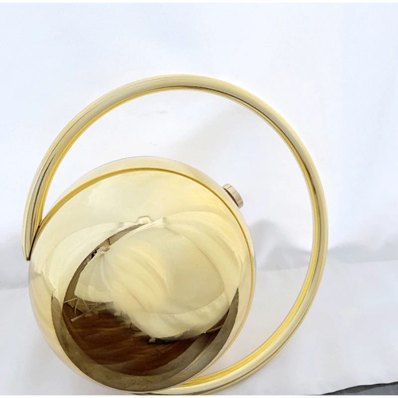 

Luxury Handbag For Banquet Women's Electroplated Handles Chic Purse Ball Design Acrylic Exquisite Party Bag Versatile Coin Purse