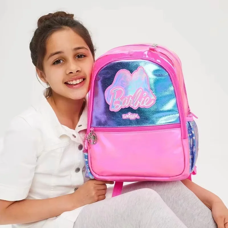 

Smiggle Barbie Student Backpack Large Capacity Lightweight Trendy Australian Design Perfect Semester Gift for School Supplies