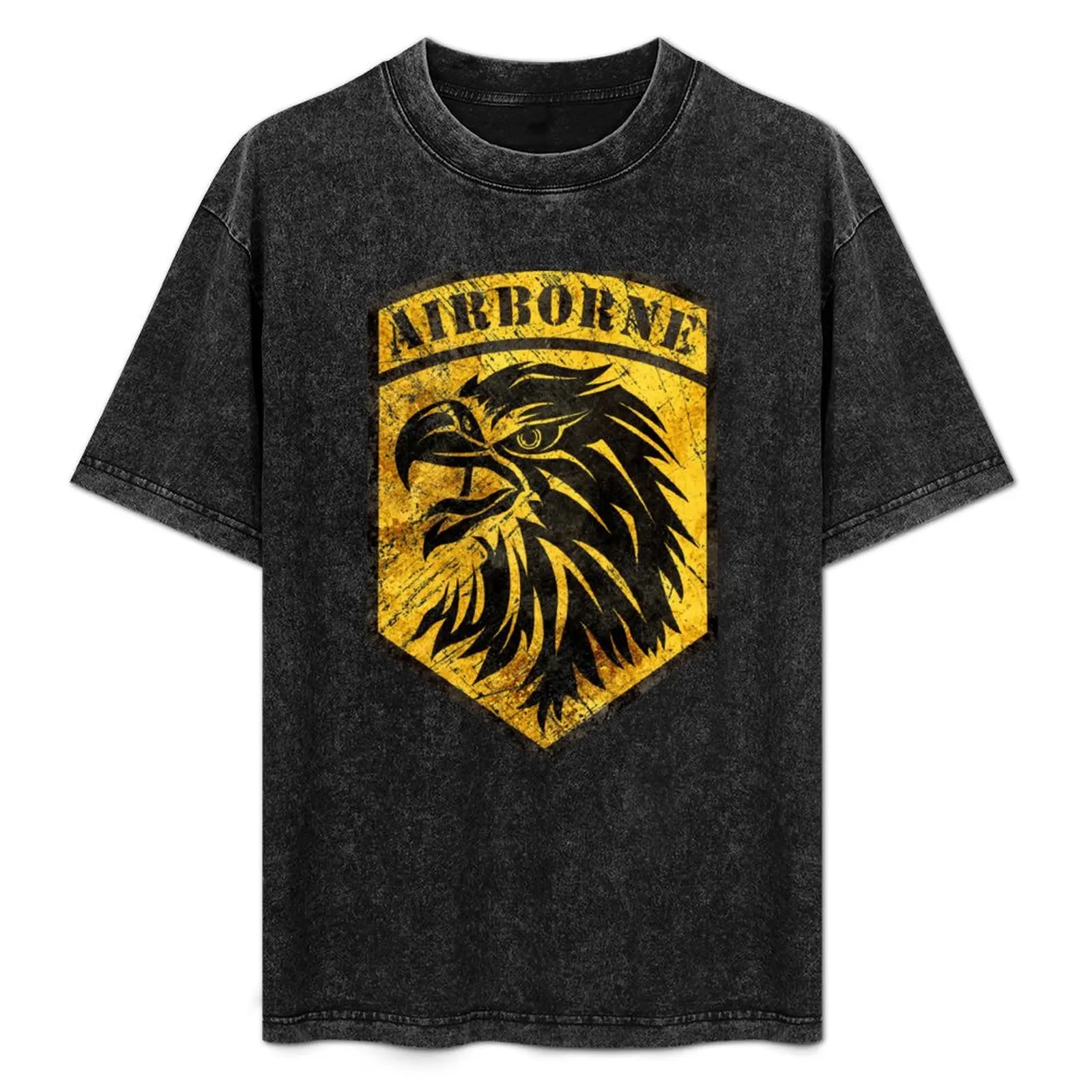 Airborne Vintage Emblem V01 T-Shirt Holiday Lightweight T-Shirt