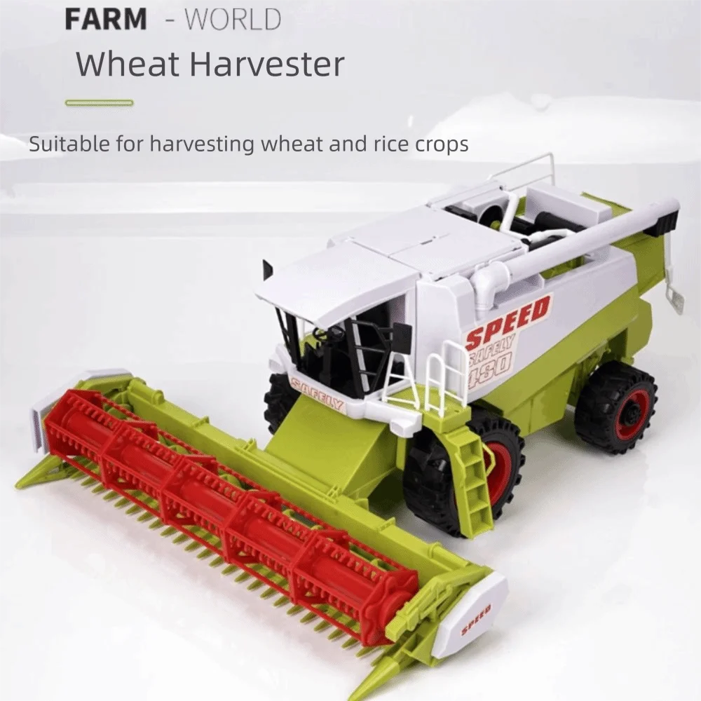 High Simulation Farm Tractor Inertial Driving Movable Joint Harvester Truck Model Fall Resistance Vehicle Farm Truck For Boys