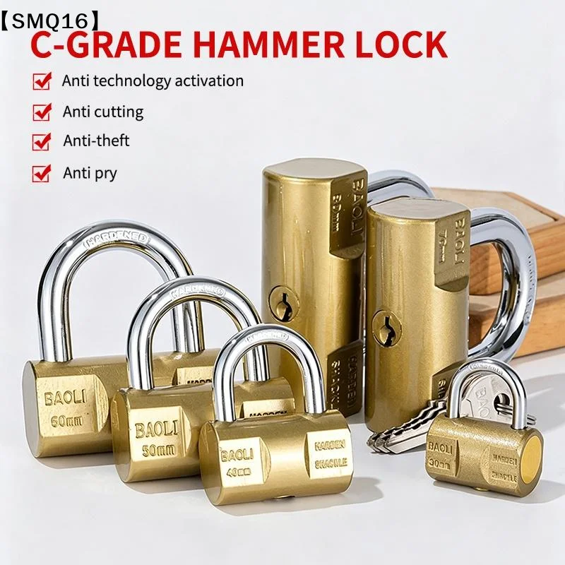 Padlock Small Locks For Luggage Case Locker Home Improvement Hardware 30mm-80mm Include 3Keys【SMQ】