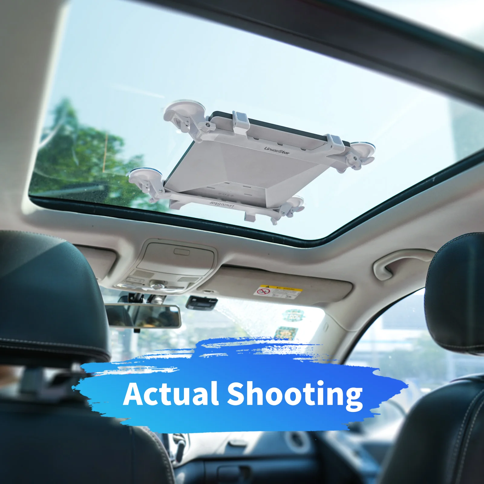 ل Starlink فتحة سقف صغيرة شفط كأس سيارة جبل سيارة شفط كأس الرف الملاحة ل Starlink طبق صغير فتحة القمر تصاعد قوس