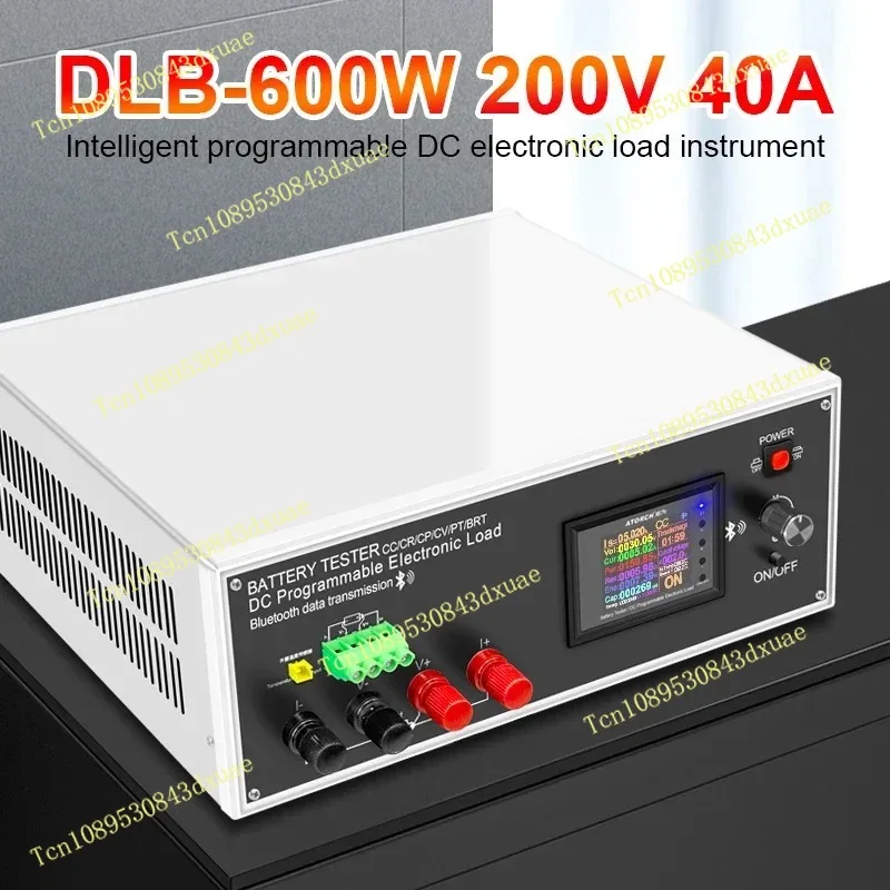 DLB-600W 200V 40A 18650 Lithium Battery Capacity Monitor Electronic Load Power Tester Discharge Meter Car Check Tools
