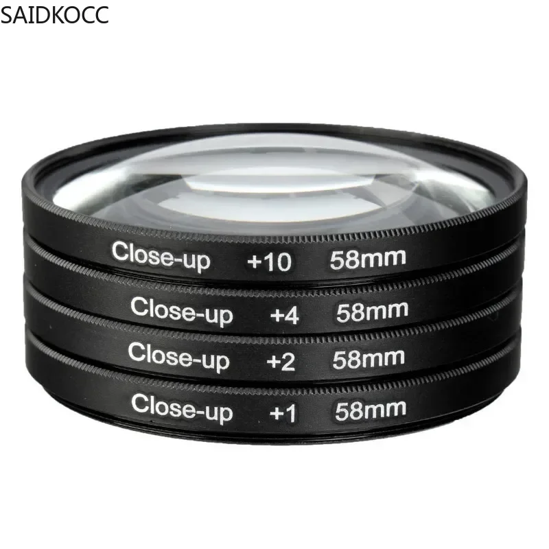 SAIDKOCC Four-In-One Close-Up Lens Set,Magnifying Filter,Universal Camera,Macro Shooting Tool, Photography Accessories