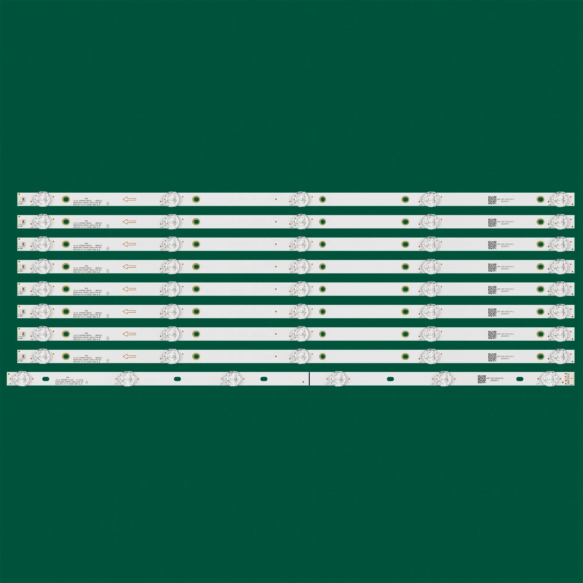 LED Backlight strip 5/6lamp for ND55KS4000 JS-D-JP55DM-B51EC (80510) JS-D-JP55DM-A62EC (71220) 6V/LED 55DM1000/300MA-1BIN/FHD-8S