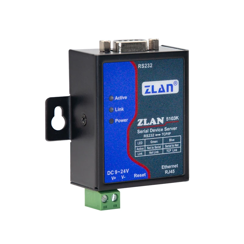 

ZLAN5103K Последовательный преобразователь Ethernet RJ45 в RS232 RS485 RS422 Продукт связи и сети TCP/IP