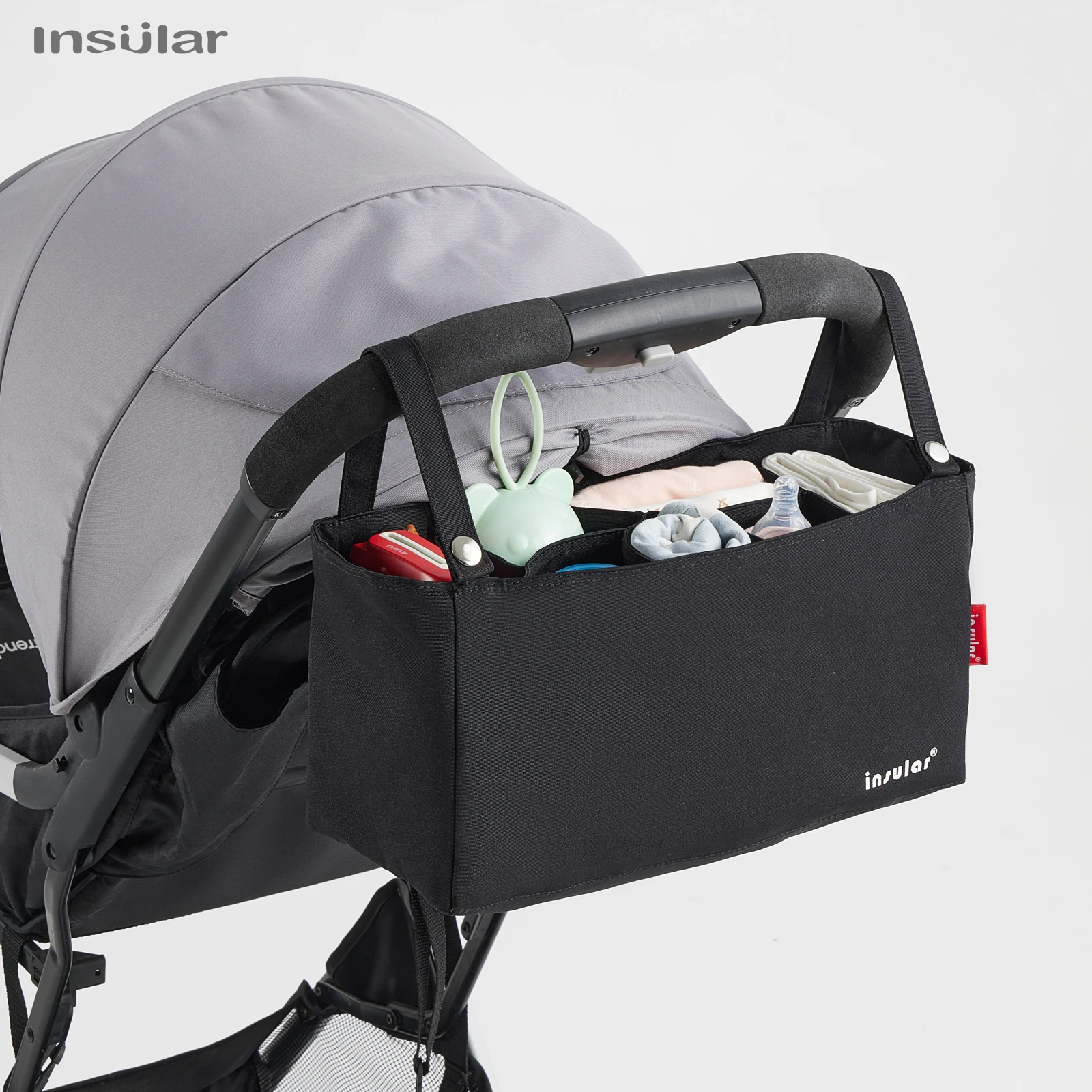Multifunctional Waterproof Baby Diaper Bag Bottle Thermal Insulation Mommy Stroller Nappy for Pram Organizer Handbags