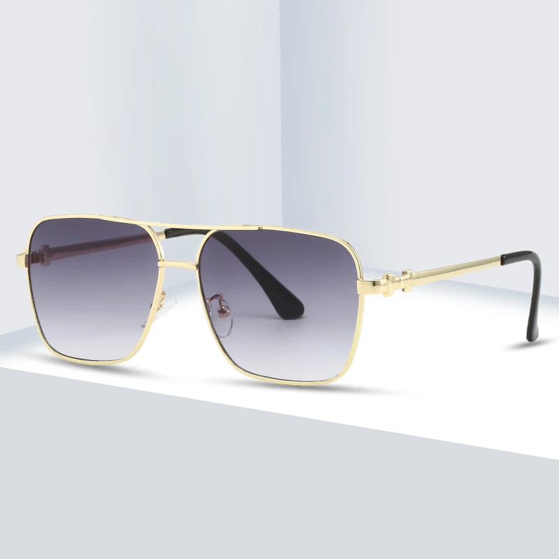 

New Fashion Metal Frame Man Outdoor Driving Sunglasses Classic Women Double Beam Glasses Brand Sunglasses Men UV400 Gafas De Sol