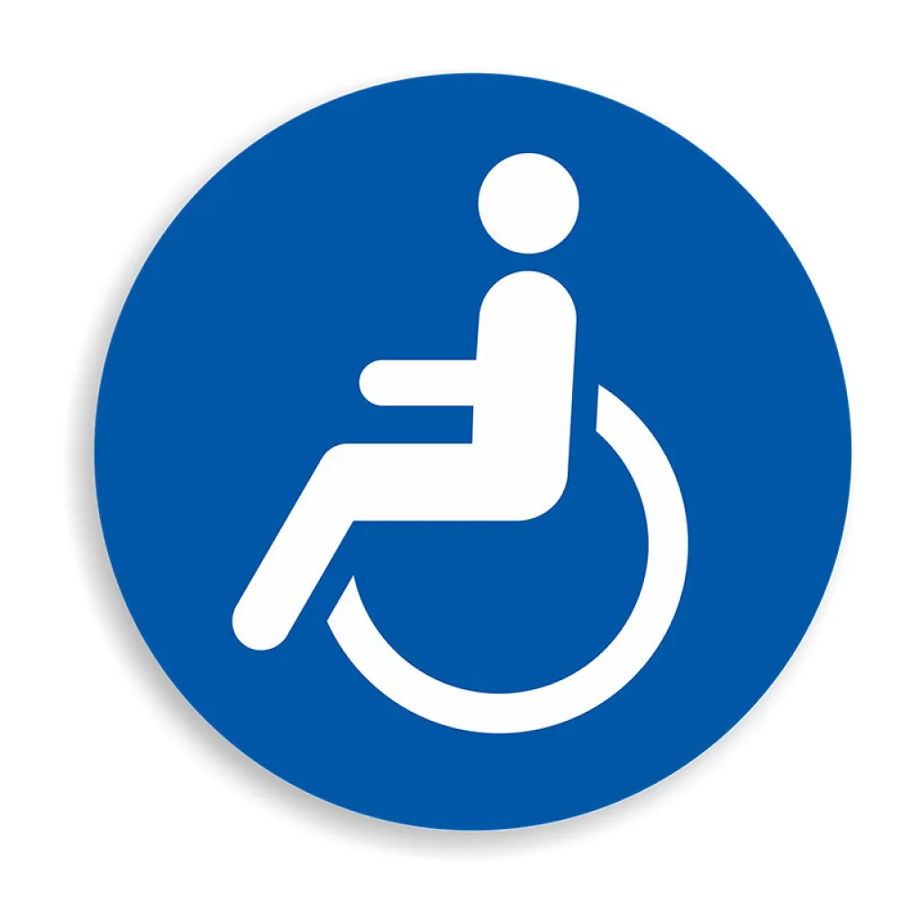 Wheelchair Symbol Car Decal Accessible Parking Sign Sticker Reflective Body Styling Accessory Exterior Window Decoration