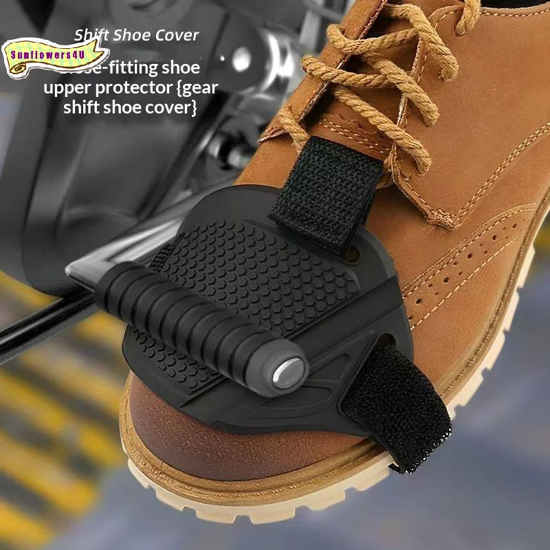 Heavy Duty Motorcycle Shift Pad Waterproof Shoe Guard Anti-Skid Motocross Shifter Boots Accessory for Dirt Bike Riders