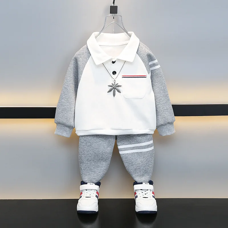 

New Autumn Children's Casual Set for Boys Girls Loose Sweatshirt and Jogging Pants 2pcs/Set Spring Boys Comfortable Suits 2-10Y