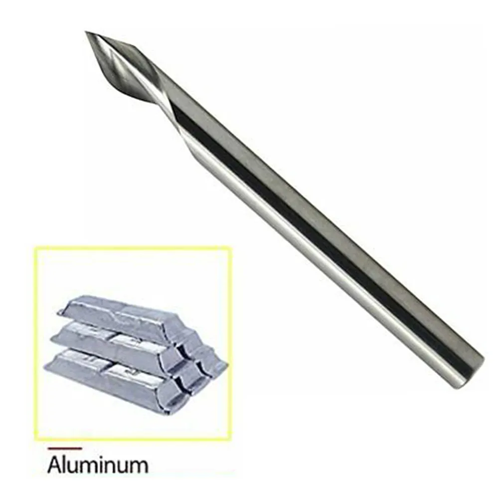 

Tool Bits Spiral CNC Milling High Wear Resistance Router Bits V Groove 1/8 Shank 5 Pcs Cutter Bit Engraving Tool Useful